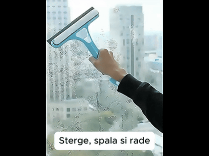 Racletă Geamuri 3-în-1 cu Rezervor de Apă